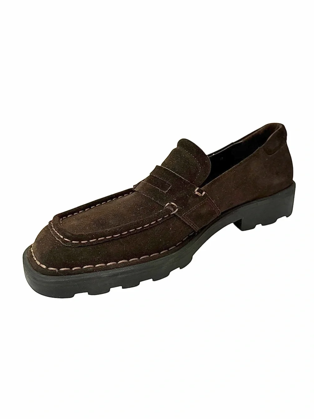 Salvatore Ferragamo Brown Suede Loafers Shoes Men’s Size 12D Made in Italy
